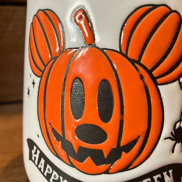 Set of TWO large Disney Mickey Mouse Halloween pumpkin mugs - new! - Picture 7 of 10